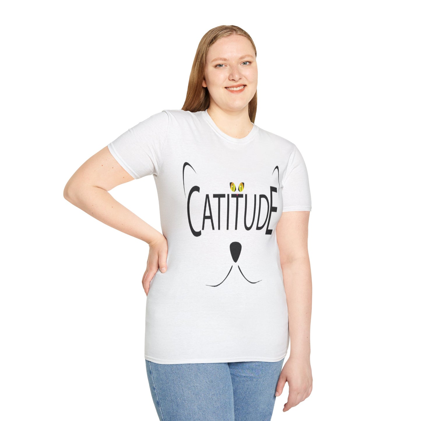 Catitude T-Shirt - Unisex Softstyle Tee