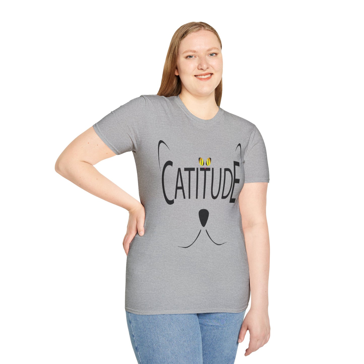 Catitude T-Shirt - Unisex Softstyle Tee