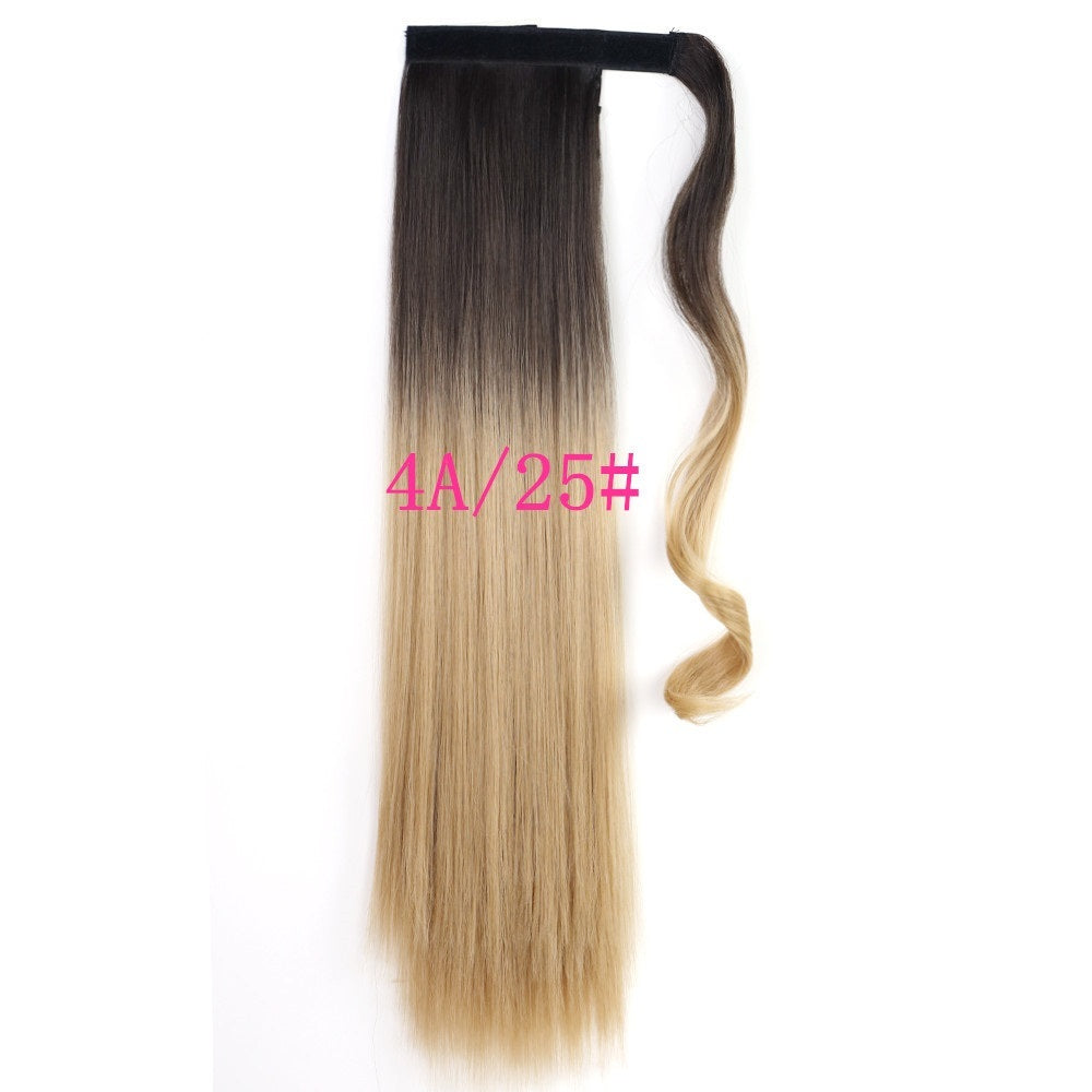 Long Straight Wrap-Around Synthetic Ponytail Extension