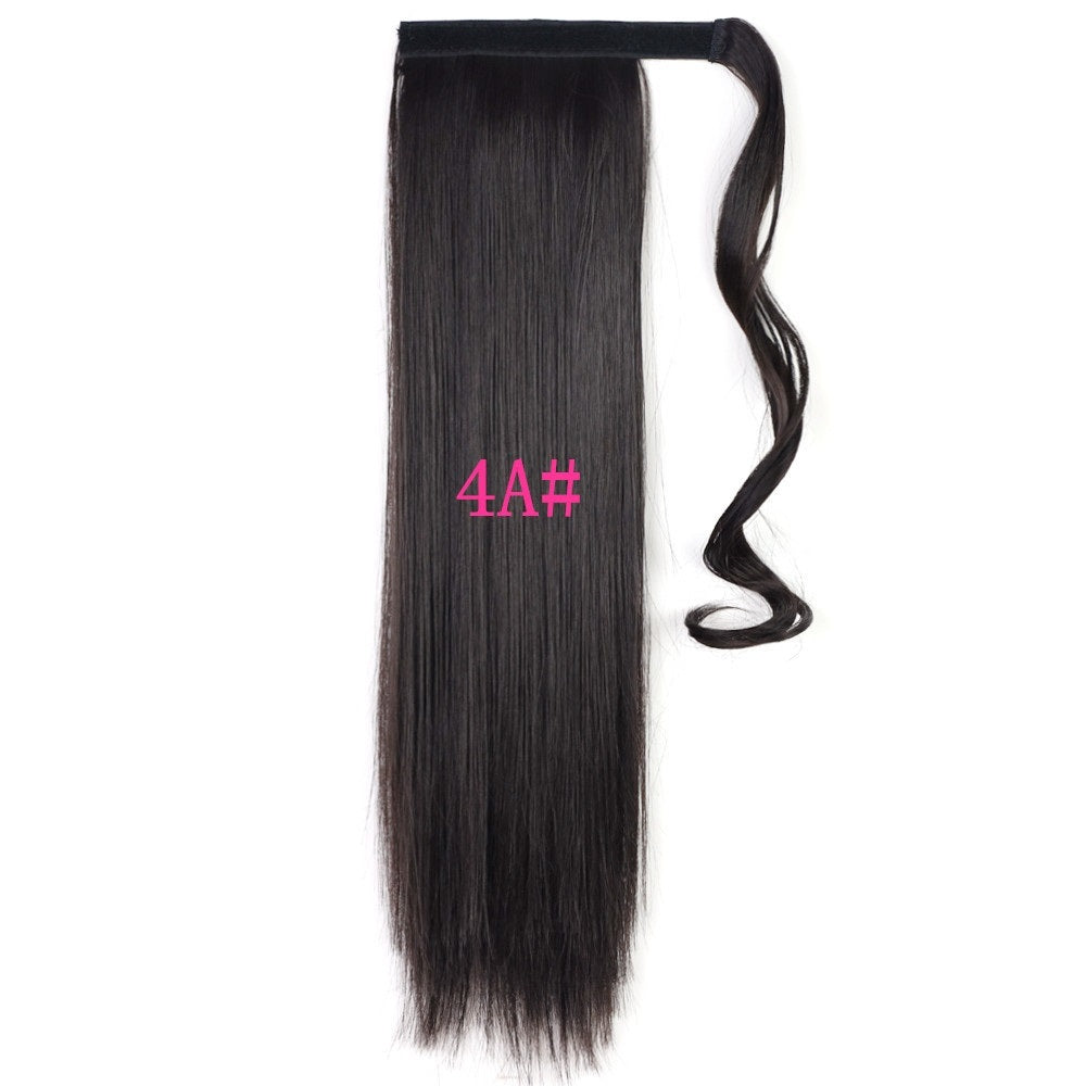 Long Straight Wrap-Around Synthetic Ponytail Extension