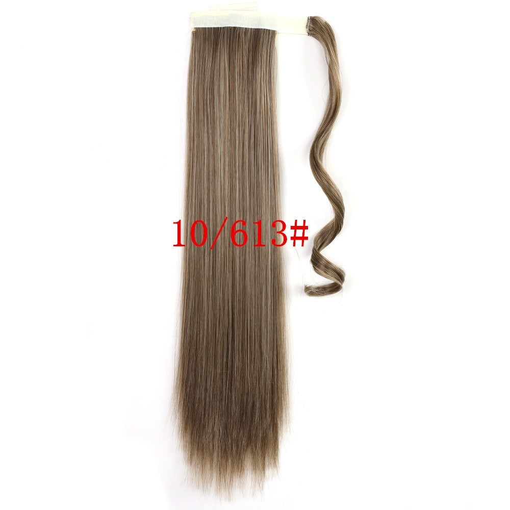 Long Straight Wrap-Around Synthetic Ponytail Extension