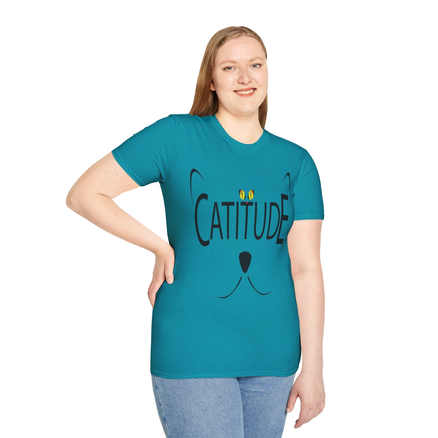 Catitude T-Shirt - Unisex Softstyle Tee